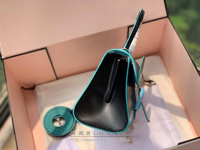 DELVAUX女包 國寶級包包 Magritte限量版 藍天白雲 德爾沃女手提包 Dv0020藍天白雲 淺藍色馬蹄扣  fcs1313